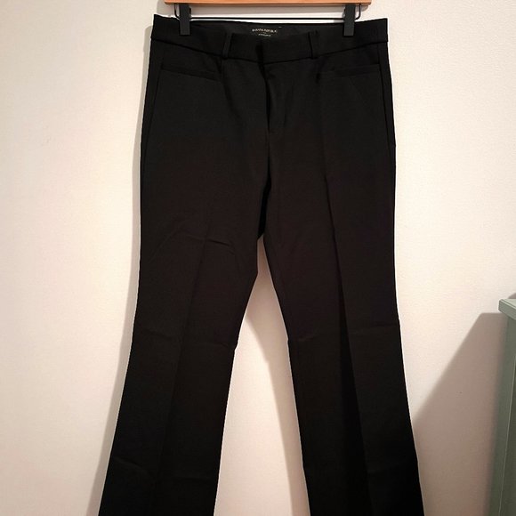 Banana Republic Sloan Boot Cut Pant, Petite 10, Black - Picture 1 of 3